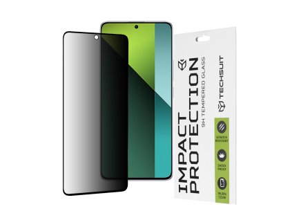 52404 techsuit 111d privacy full glue tvrdene sklo pre xiaomi redmi note 13 pro 5g poco x6 cierne black