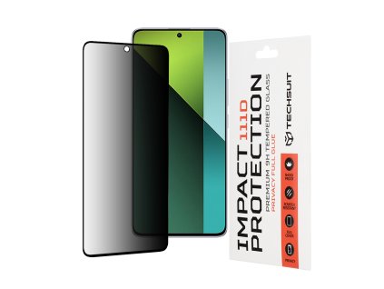 52404 2 techsuit 111d privacy full glue tvrdene sklo pre xiaomi redmi note 13 pro 5g poco x6 cierne black