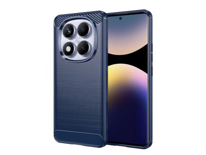 54360 techsuit carbon silicone kryt pre xiaomi redmi note 14 pro 4g poco f7 modry
