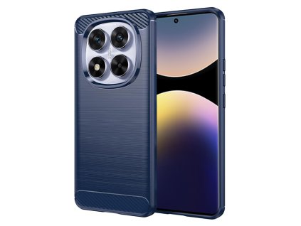 54288 6 techsuit carbon silicone kryt pre xiaomi redmi note 14 pro 5g poco x7 modry