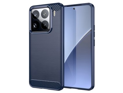 53001 7 techsuit carbon silicone puzdro pre xiaomi 15 pro modre blue