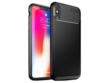 37573 techsuit carbonfiber ochranne puzdro pre iphone x xs cierne