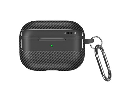 51738 techsuit carbonfiber puzdro pre apple airpods pro 1 2 cierne