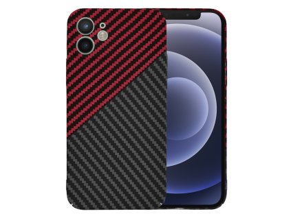 37831 techsuit carbonite fibershell ochranne puzdro pre iphone 12 cerveny vortex