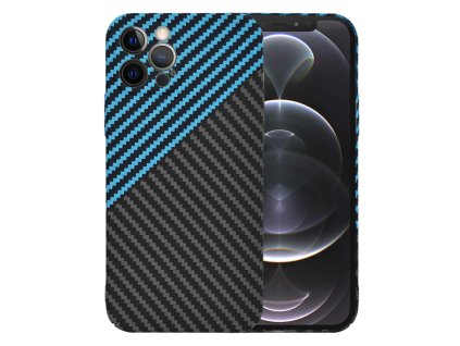 37837 techsuit carbonite fibershell ochranne puzdro pre iphone 12 pro modry pulz