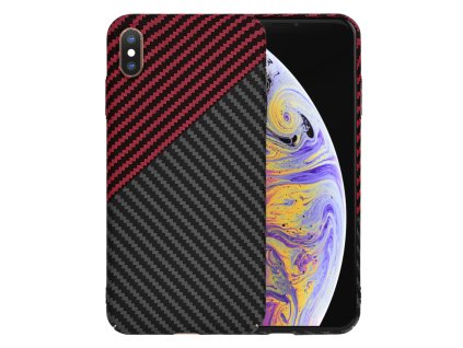 50922 techsuit carbonite fibershell puzdro pre iphone xs max cervene red vortex