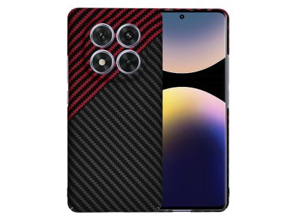 53046 5 techsuit carbonite fibershell puzdro pre xiaomi redmi note 14 pro 5g poco x7 cervene red vortex