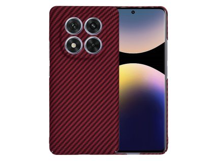 53031 5 techsuit carbonite fibershell puzdro pre xiaomi redmi note 14 pro 5g poco x7 cervene red