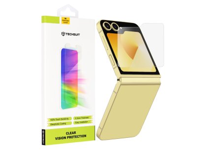 55494 3 techsuit clear vision glass outside screen tvrdene sklo clear vision pre samsung galaxy z flip6 priehladne