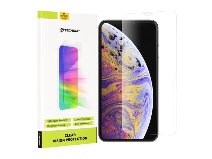 37369 techsuit clear vision glass ochranne sklo pre iphone xs max 11 pro max priehladne