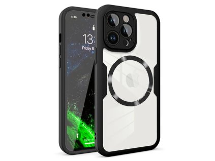 56358 techsuit colorverse 360 magsafe series screen protector 360 ochranny kryt s magsafe a ochrannou foliou iphone 12 pro cierny