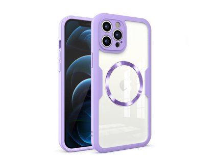 56349 techsuit colorverse 360 magsafe series screen protector 360 ochranny kryt s magsafe a ochrannou foliou iphone 12 pro max fialovy