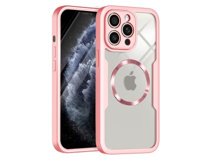 51255 techsuit colorverse 360 magsafe series puzdro ochranne sklo pre iphone 11 pro max ruzove