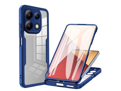 52419 techsuit colorverse 360 series puzdro ochrana displeja pre xiaomi redmi note 13 4g modre blue