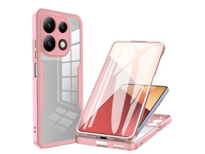 52440 techsuit colorverse 360 series puzdro ochrana displeja pre xiaomi redmi note 13 pro 4g poco m6 pro 4g ruzove pink