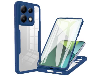 52431 techsuit colorverse 360 series puzdro ochrana displeja pre xiaomi redmi note 13 pro 5g poco x6 modre blue
