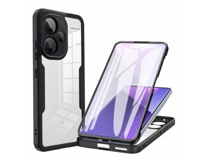 52476 techsuit colorverse 360 series puzdro ochrana displeja pre xiaomi redmi note 13 pro 5g cierne black
