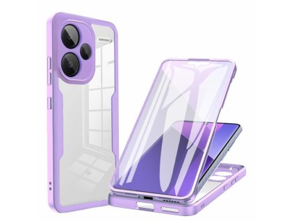 52485 techsuit colorverse 360 series puzdro ochrana displeja pre xiaomi redmi note 13 pro 5g fialove purple