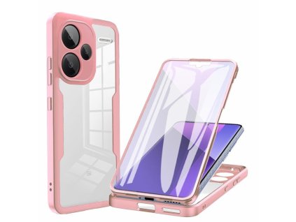 52479 techsuit colorverse 360 series puzdro ochrana displeja pre xiaomi redmi note 13 pro 5g ruzove pink