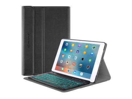 47481 techsuit cozytab case s rgb bezdrotovou magnetickou klavesnicou puzdro na ipad mini 4 mini 5 cierna