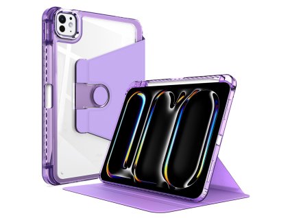 47712 techsuit crystal vision ochranne puzdro na ipad pro 11 2024 fialovy