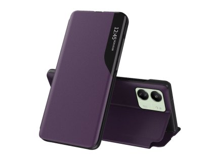 36613 techsuit efold seria otvaraci ochranny obal xiaomi redmi 13c 4g 13c 5g poco m6 c65 fialovy