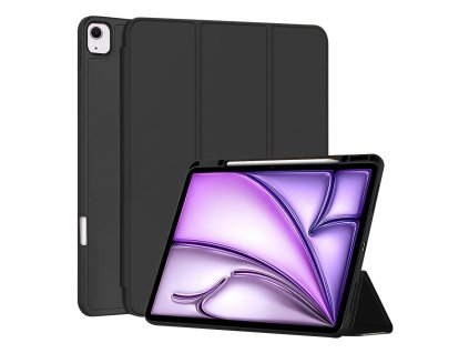 47643 techsuit flex trifold s drziakom na pero puzdro na ipad air 13 2024 cierna