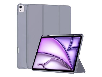 47658 techsuit flex trifold s drziakom na pero puzdro na ipad air 13 2024 fialova