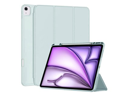 47649 techsuit flex trifold s drziakom na pero puzdro na ipad air 13 2024 nebeska modra
