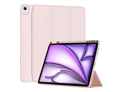 47646 techsuit flex trifold s drziakom na pero puzdro na ipad air 13 2024 ruzova