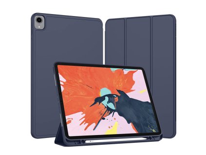 47496 techsuit flex trifold s drziakom na pero puzdro na ipad pro 12 9 2018 2020 2021 2022 tmava modra