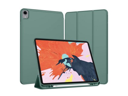 47502 techsuit flex trifold s drziakom na pero puzdro na ipad pro 12 9 2018 2020 2021 2022 zelena