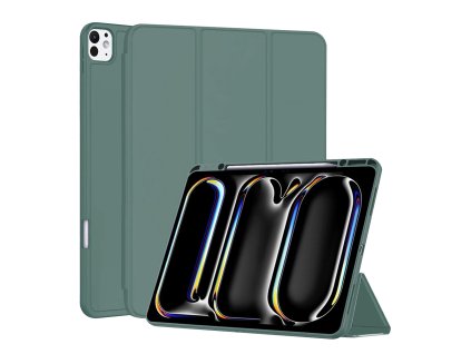 47685 techsuit flex trifold s drziakom na pero puzdro na ipad pro 13 2024 zelena