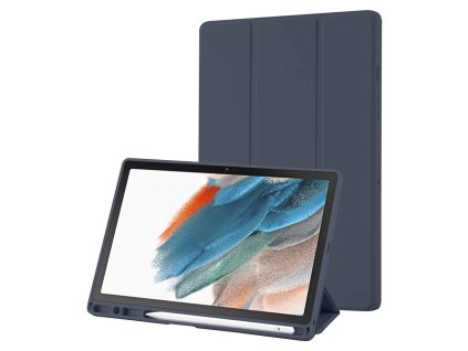 57912 techsuit flex trifold kryt s drziakom na pero pre samsung galaxy tab a8 10 5 2021 tmavomodry