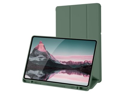 32140 techsuit flex trifold ochranne puzdro s drziakom na pero samsung galaxy tab s6 lite 2020 2022 2024 zelena
