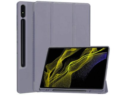 32071 techsuit flex trifold ochranne puzdro s drziakom na pero samsung galaxy tab s8 ultra fialova
