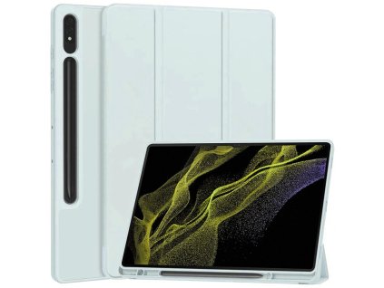 32065 techsuit flex trifold ochranne puzdro s drziakom na pero samsung galaxy tab s8 ultra sky modra