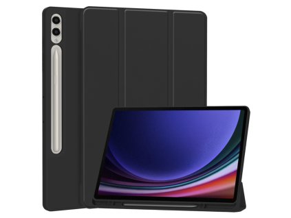 32083 techsuit flex trifold ochranne puzdro s drziakom na pero samsung galaxy tab s9 plus cierny