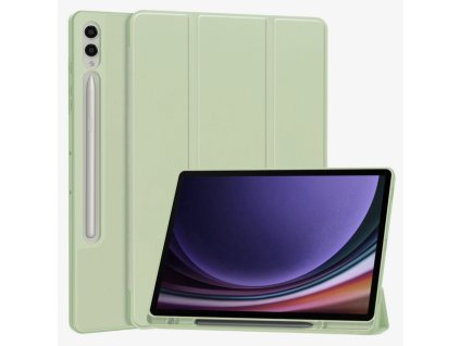 32104 techsuit flex trifold ochranne puzdro s drziakom na pero samsung galaxy tab s9 plus matcha zelena