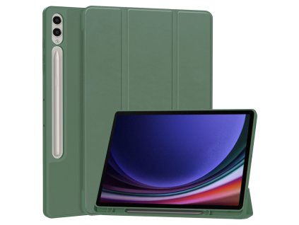 32101 techsuit flex trifold ochranne puzdro s drziakom na pero samsung galaxy tab s9 plus zelena