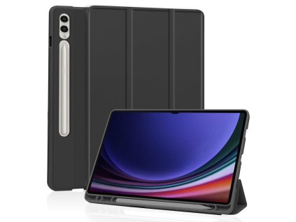 32029 techsuit flex trifold ochranne puzdro s drziakom na pero samsung galaxy tab s9 ultra cierny