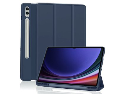 32041 techsuit flex trifold ochranne puzdro s drziakom na pero samsung galaxy tab s9 ultra tamvo modra