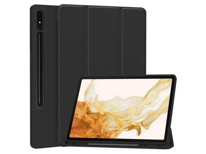 35389 techsuit flex trifold puzdro s drziakom na ceruzku samsung galaxy tab s7 s8 cierne