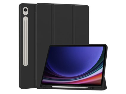 35413 techsuit flex trifold puzdro s drziakom na ceruzku samsung galaxy tab s9 cierne