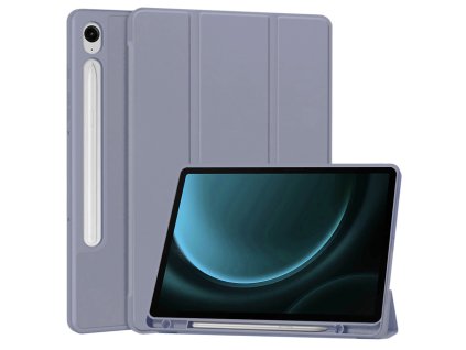 35455 techsuit flex trifold puzdro s drziakom na ceruzku samsung galaxy tab s9 fe fialove