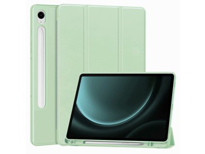35461 5 techsuit flex trifold puzdro s drziakom na ceruzku samsung galaxy tab s9 fe matcha zelene