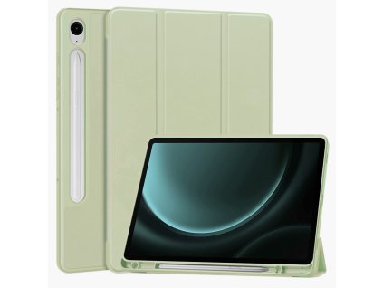 35461 techsuit flex trifold puzdro s drziakom na ceruzku samsung galaxy tab s9 fe matcha zelene