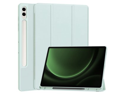 35479 techsuit flex trifold puzdro s drziakom na ceruzku samsung galaxy tab s9 fe plus svetlomodre