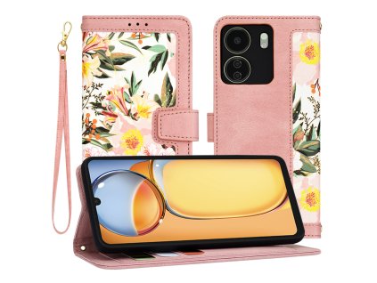 42231 techsuit flipcraft otvaraci obal pre xiaomi redmi 13c 4g poco c65 sladka ruzova