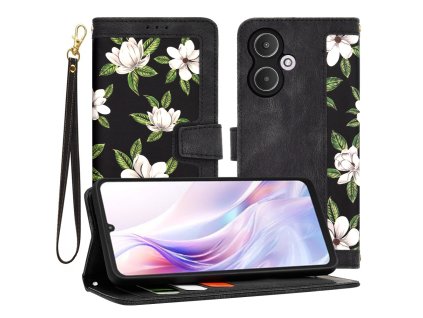 42297 techsuit flipcraft otvaraci obal pre xiaomi redmi 13c 5g poco m6 kvety usvitu